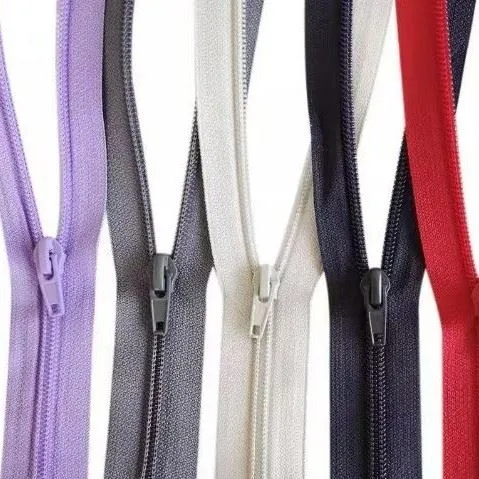 Aksesoris Pakaian Tipe Terbuka Ritsleting Logam