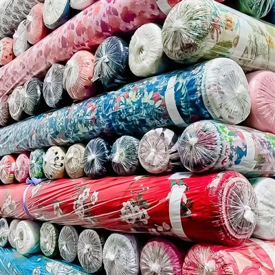 Kain mikrofiber cetak pigmen